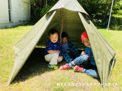 大人２人、子ども４人でテント泊